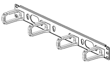 リング型 水平ケーブル管理パネル
